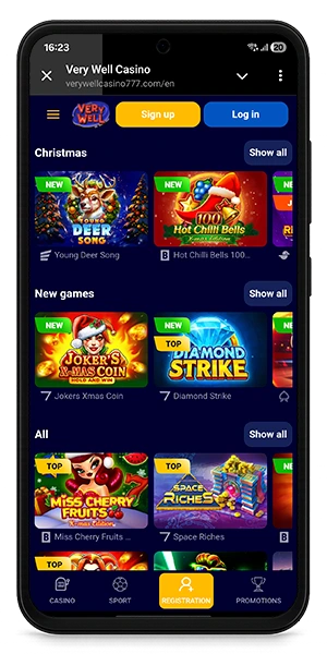 VeryWell Casino Support